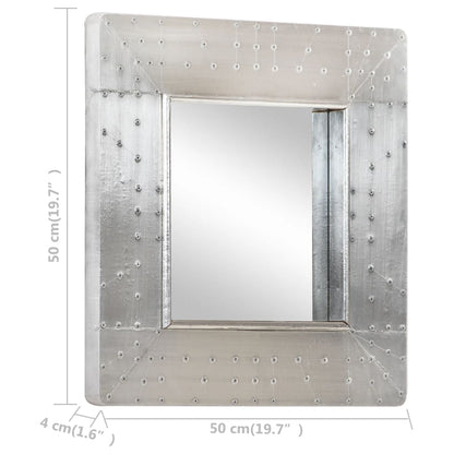 Specchio Stile Aviatore 50x50 cm in Metallo - homemem39