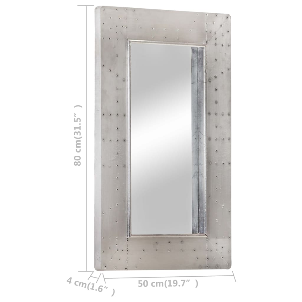 Specchio Stile Aviatore 80x50 cm in Metallo - homemem39