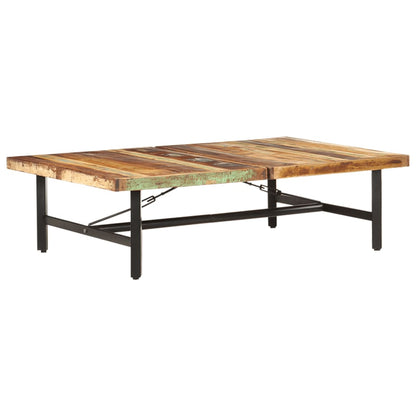Tavolino da Salotto in Legno Massello di Recupero 142x90x42 cm - homemem39