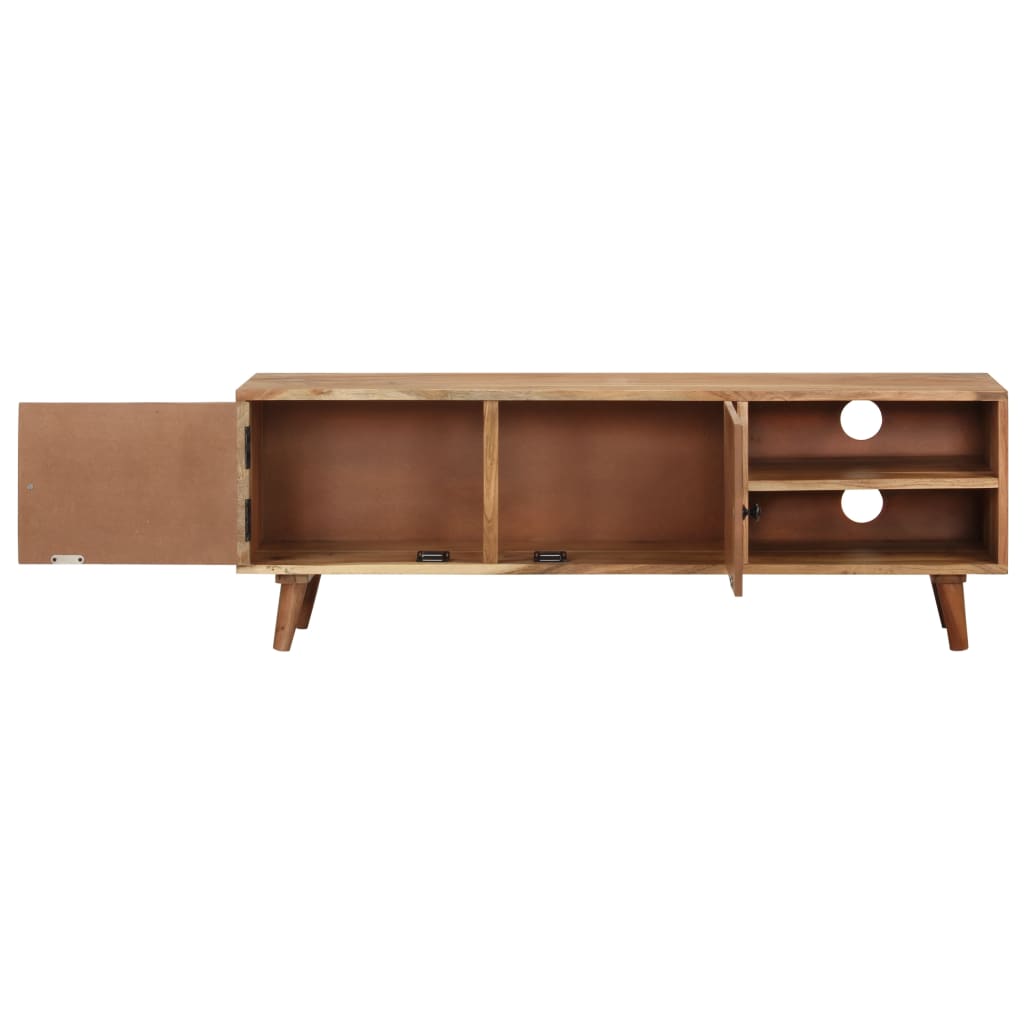 Mobile Porta TV 115x30x39 cm in Legno Massello di Acacia - homemem39