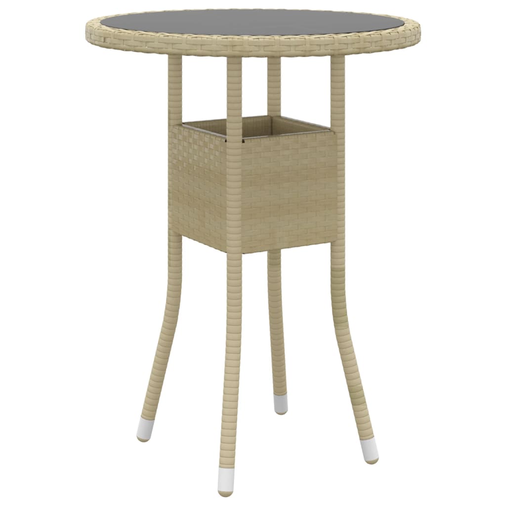 Set Mobili da Pranzo per Giardino 3 pz in Polyrattan Beige - homemem39