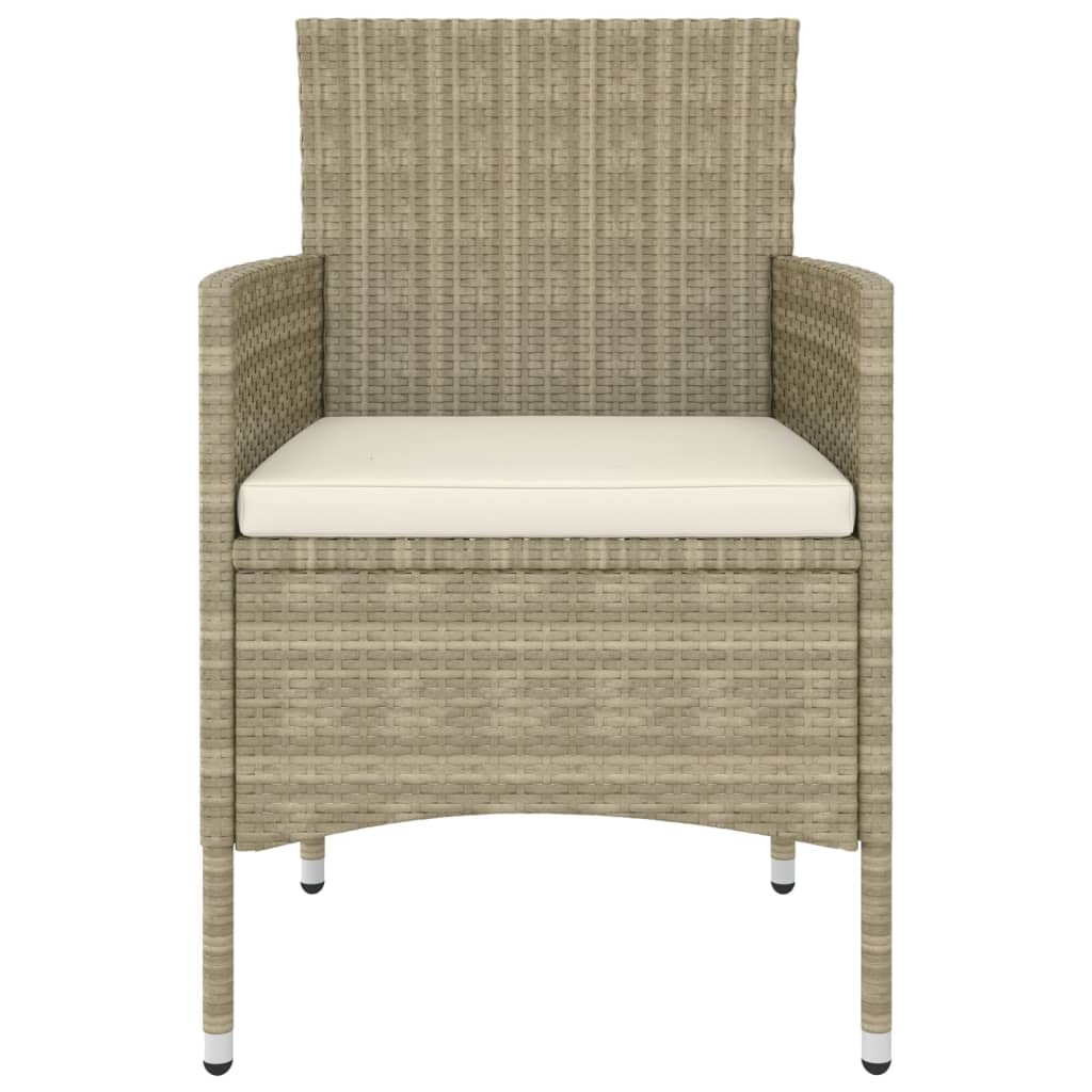 Set Divani da Giardino 5 pz in Polyrattan Beige - homemem39