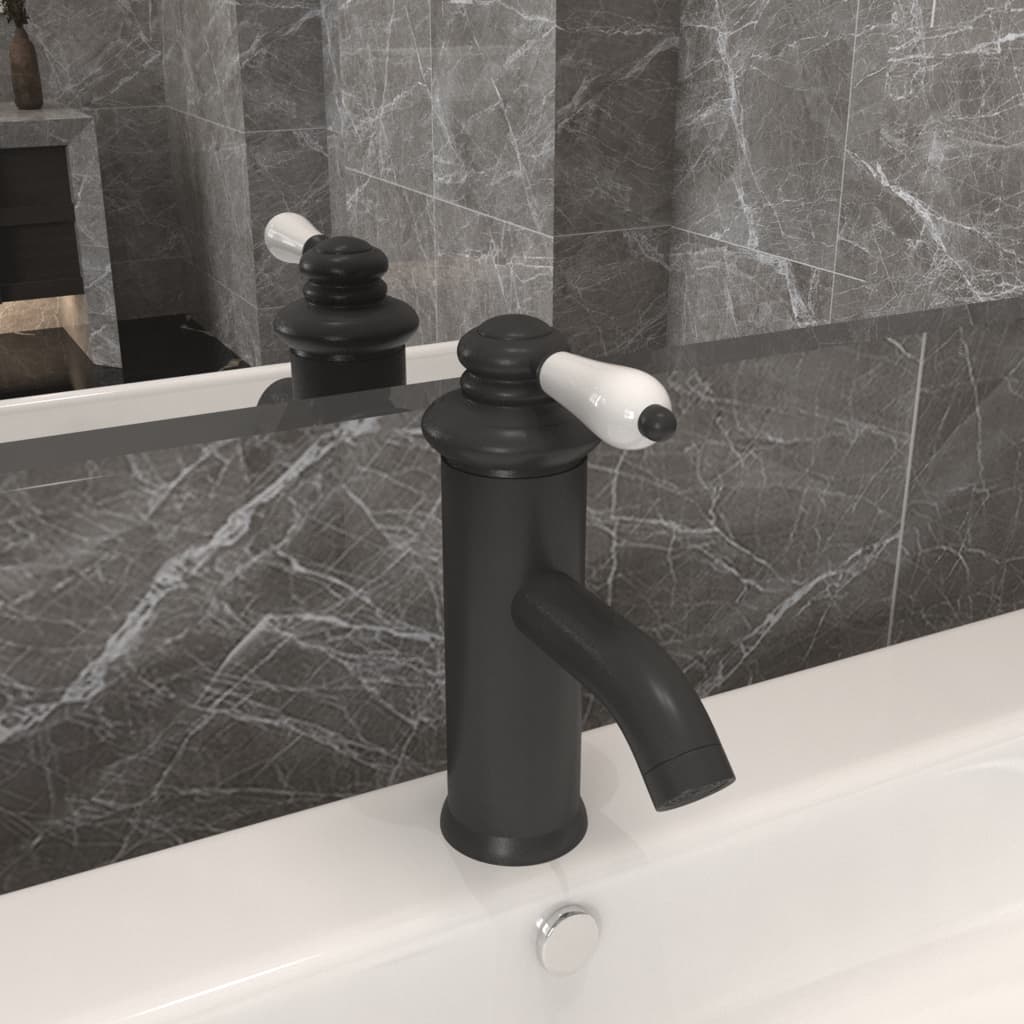 Rubinetto per Lavabo del Bagno Grigio 130x180 mm - homemem39