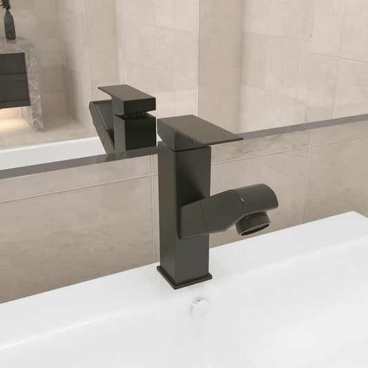 Rubinetto Lavabo da Bagno Funzione Estraibile Grigio 157x172 mm - homemem39