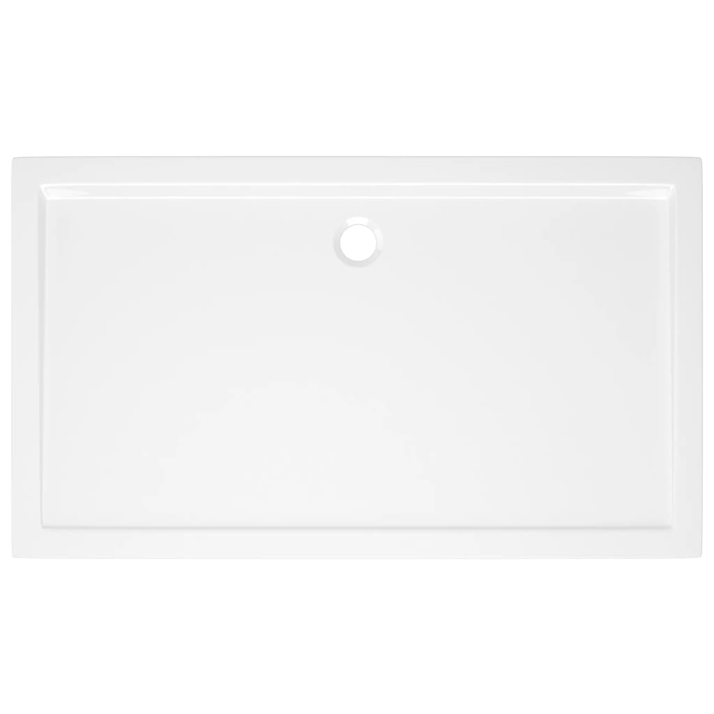 Piatto Doccia in ABS Rettangolare Bianco 70x120 cm - homemem39