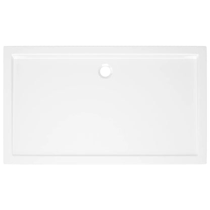 Piatto Doccia in ABS Rettangolare Bianco 70x120 cm - homemem39