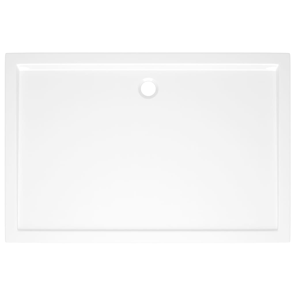 Piatto Doccia in ABS Rettangolare Bianco 80x120 cm - homemem39