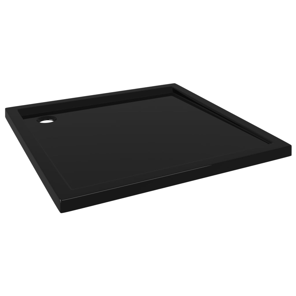 Piatto Doccia Quadrato in ABS Nero 90x90 cm - homemem39