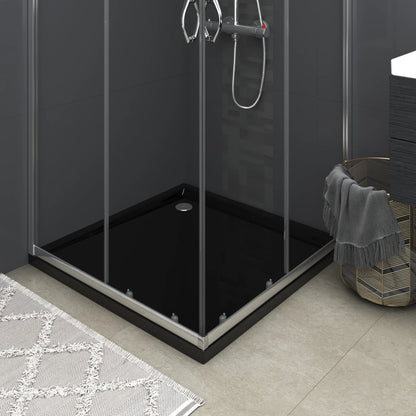 Piatto Doccia Quadrato in ABS Nero 90x90 cm - homemem39