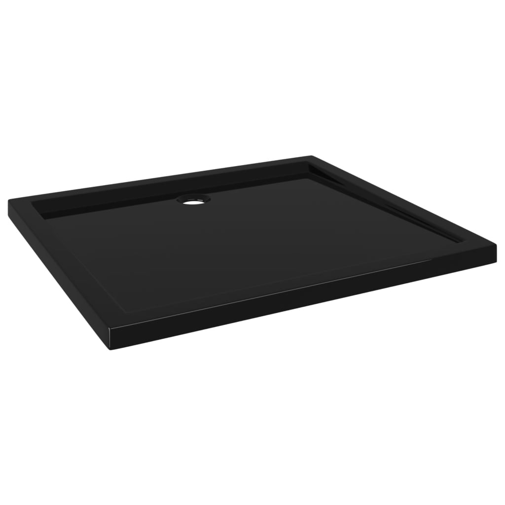 Piatto Doccia in ABS Rettangolare Nero 80x90 cm - homemem39