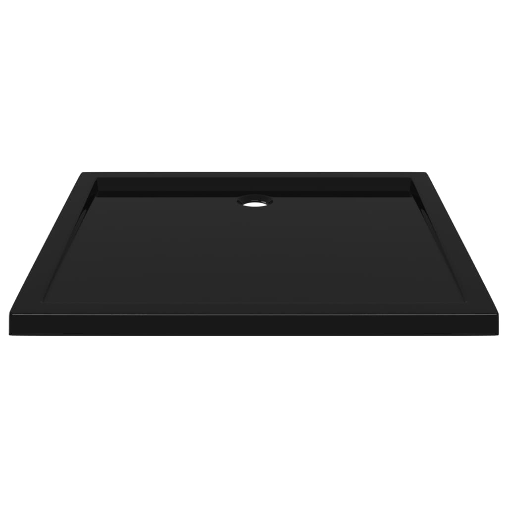 Piatto Doccia in ABS Rettangolare Nero 80x90 cm - homemem39