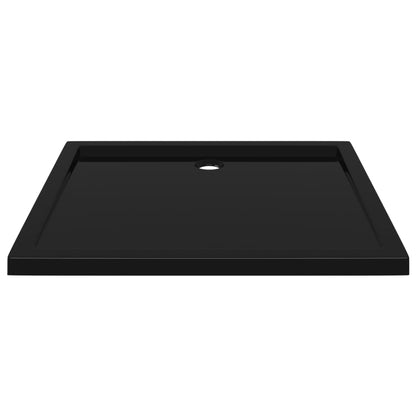 Piatto Doccia in ABS Rettangolare Nero 80x90 cm - homemem39