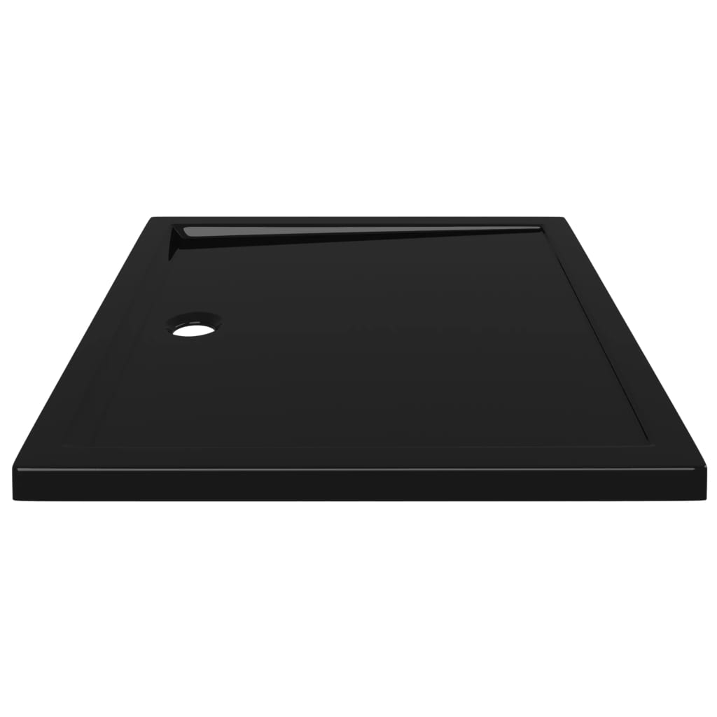 Piatto Doccia in ABS Rettangolare Nero 80x90 cm - homemem39