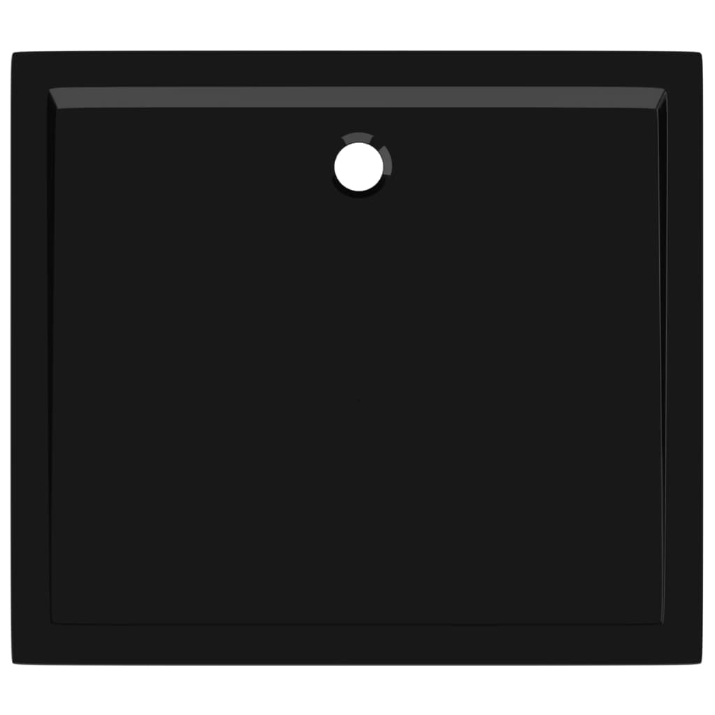 Piatto Doccia in ABS Rettangolare Nero 80x90 cm - homemem39