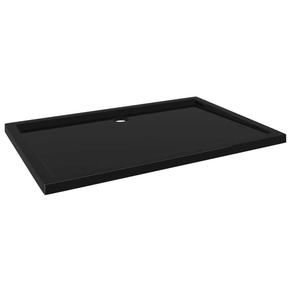 Piatto Doccia in ABS Rettangolare Nero 80x120 cm - homemem39