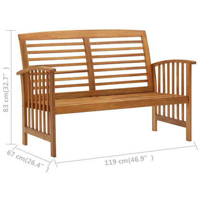 Set Divani da Giardino 5 pz in Legno Massello di Acacia - homemem39