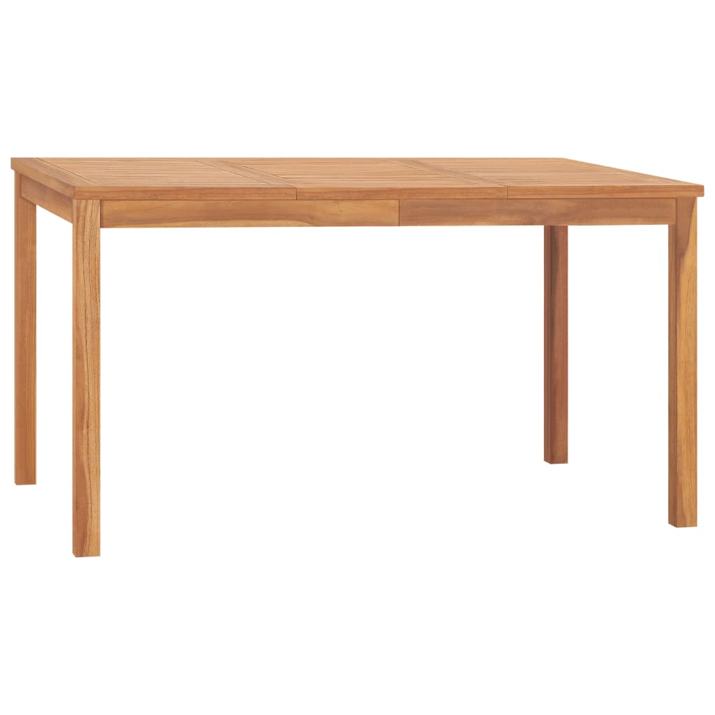 Tavolo da Pranzo da Giardino 140x80x77 cm in Massello di Teak - homemem39