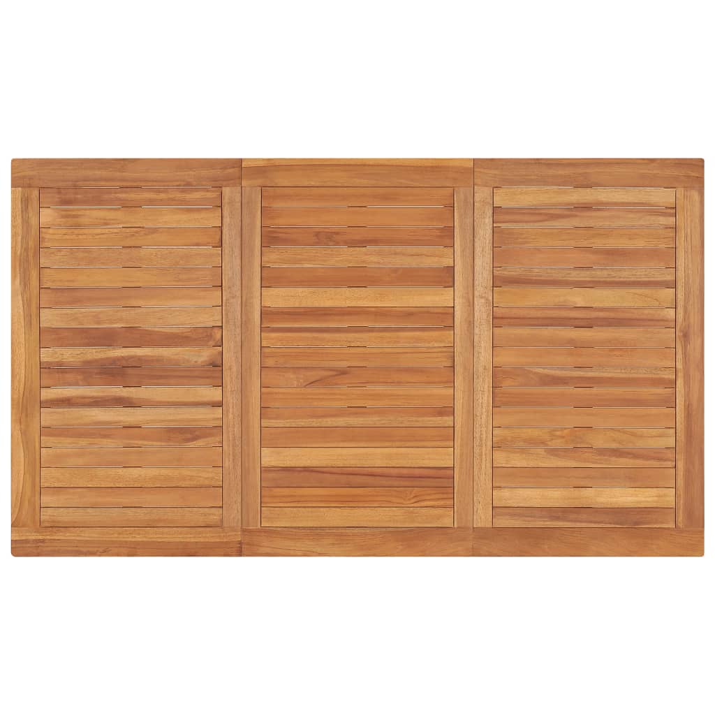 Tavolo da Pranzo da Giardino 140x80x77 cm in Massello di Teak - homemem39