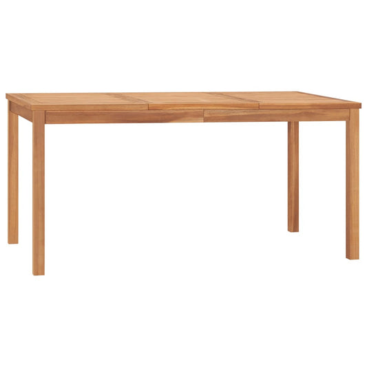 Tavolo da Pranzo da Giardino 160x80x77 cm in Massello di Teak - homemem39