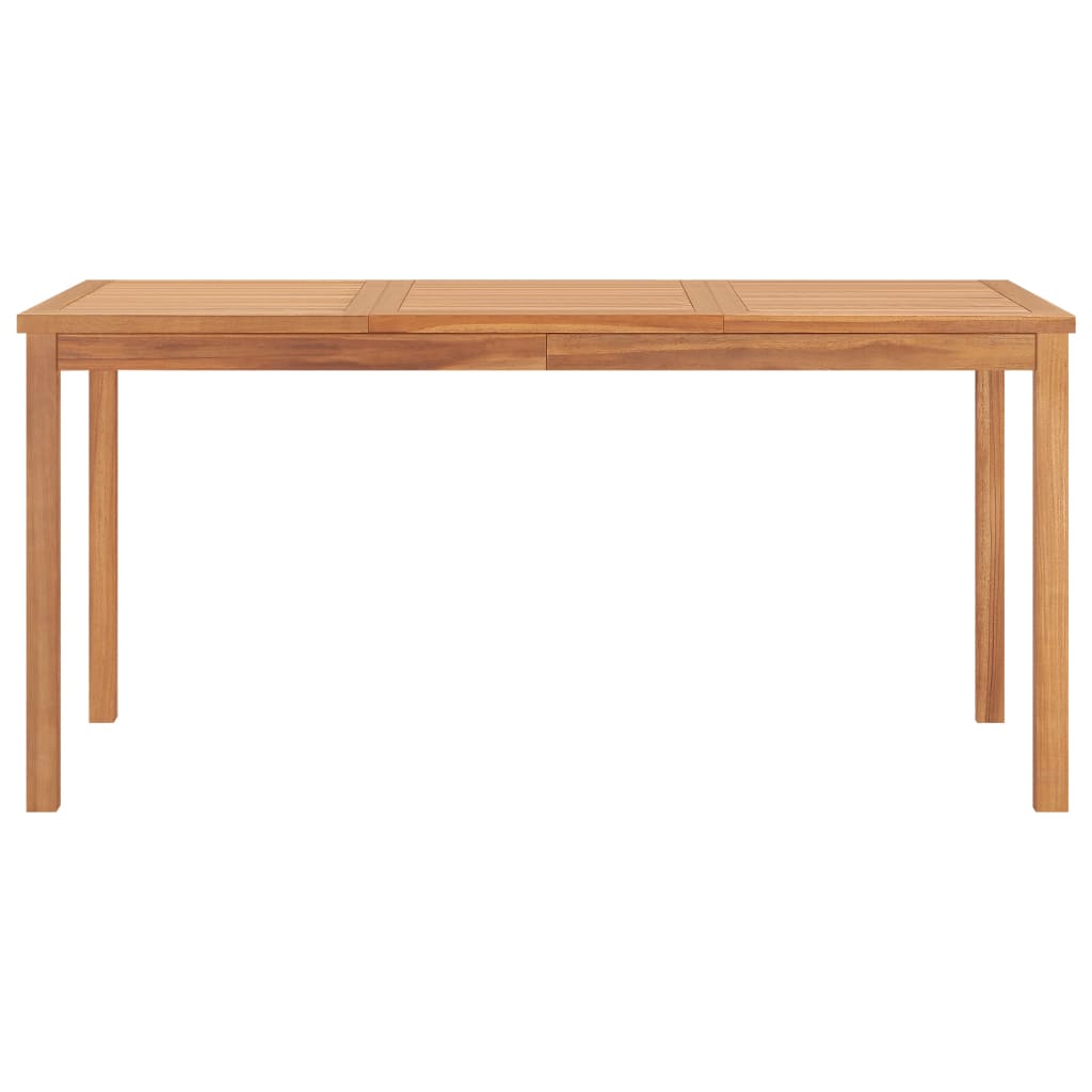 Tavolo da Pranzo da Giardino 160x80x77 cm in Massello di Teak - homemem39