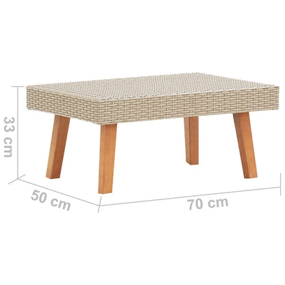 Set Divani da Giardino 5 pz con Cuscini in Polyrattan Beige - homemem39