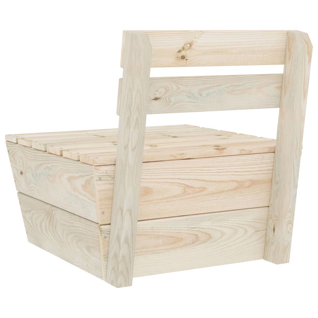 Set Divani da Giardino 2 pz in Legno di Abete Impregnato - homemem39