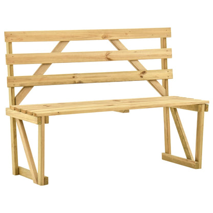 Panca da Giardino 120 cm in Legno di Pino Impregnato - homemem39