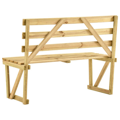 Panca da Giardino 120 cm in Legno di Pino Impregnato - homemem39