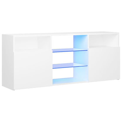 Mobile Porta TV con Luci LED Bianco 120x30x50 cm - homemem39