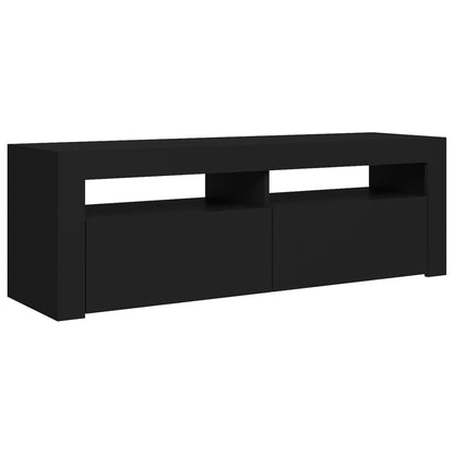 Mobile Porta TV con Luci LED Nero 120x35x40 cm - homemem39