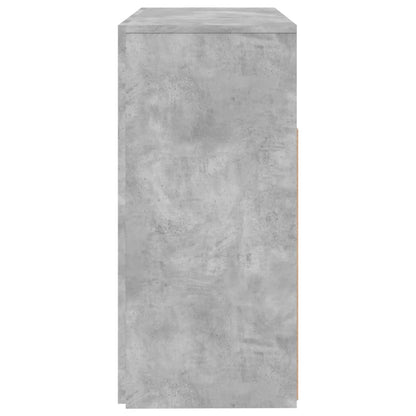 Credenza con Luci LED Grigio Cemento 80x35x75 cm - homemem39