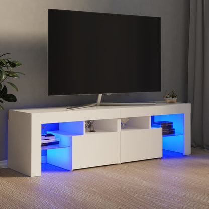 Mobile Porta TV con Luci LED Bianco 140x36,5x40 cm - homemem39
