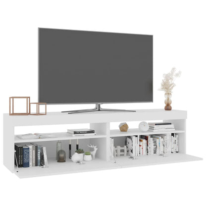 Mobili Porta TV con Luci LED 2 pz Bianco 75x35x40 cm - homemem39