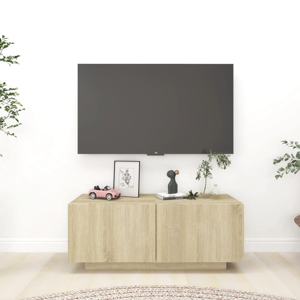 Mobile TV Rovere Sonoma 100x35x40 cm in Truciolato - homemem39