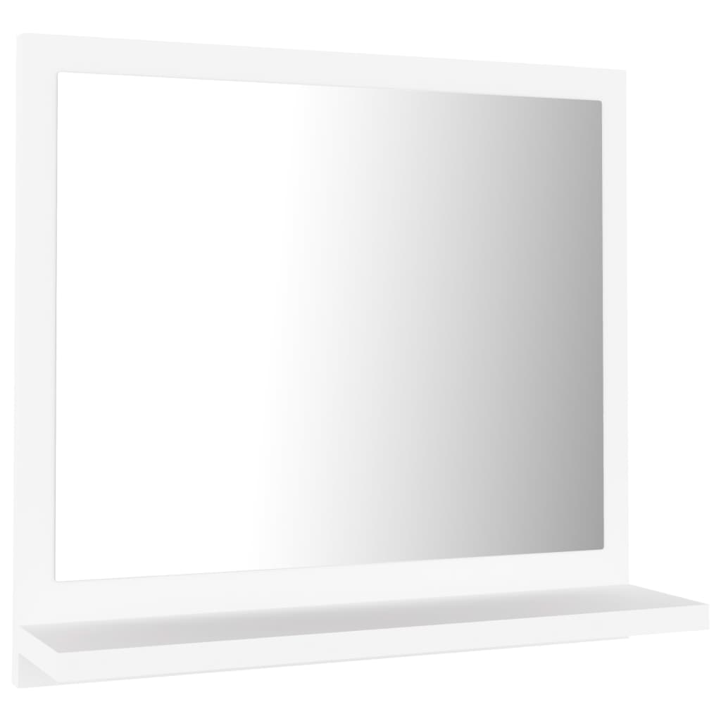 Specchio da Bagno Bianco 40x10,5x37 cm in Legno Multistrato - homemem39