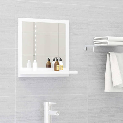 Specchio da Bagno Bianco 40x10,5x37 cm in Legno Multistrato - homemem39