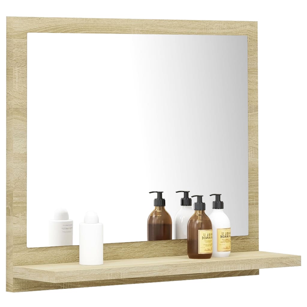 Specchio da Bagno Rovere Sonoma 40x10,5x37 cm Legno Multistrato - homemem39