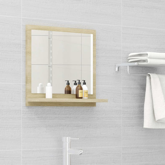 Specchio da Bagno Rovere Sonoma 40x10,5x37 cm Legno Multistrato - homemem39