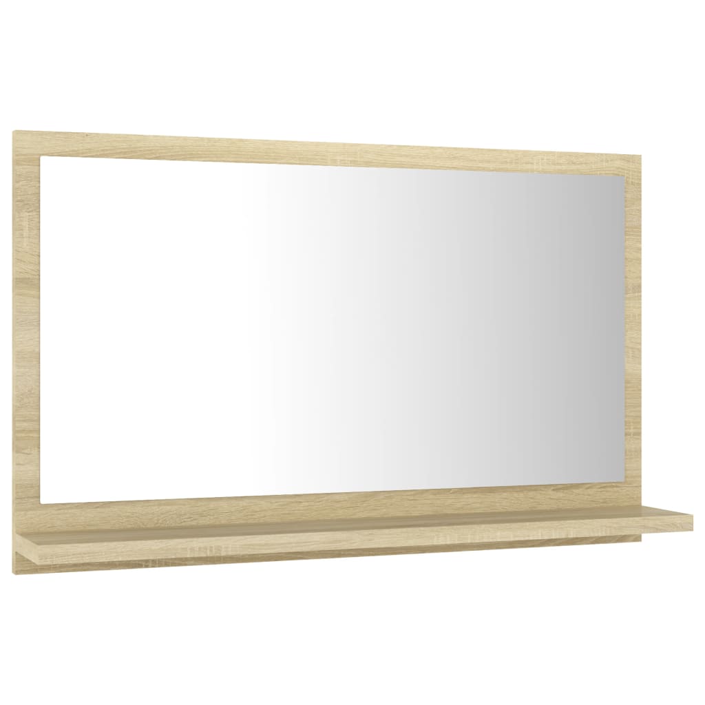 Specchio da Bagno Rovere Sonoma 60x10,5x37 cm Legno Multistrato - homemem39