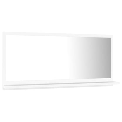 Specchio da Bagno Bianco 80x10,5x37 cm in Truciolato - homemem39