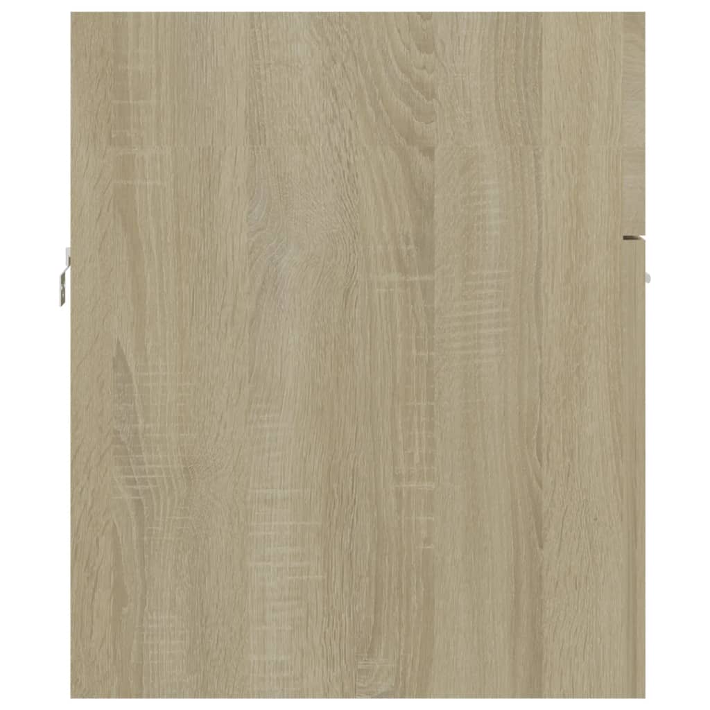 Mobile Sottolavabo Rovere Sonoma 80x38,5x46 cm in Truciolato - homemem39