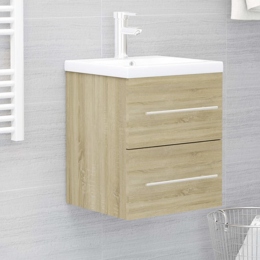 Mobile Sottolavabo Rovere Sonoma 41x38,5x48 cm in Truciolato - homemem39