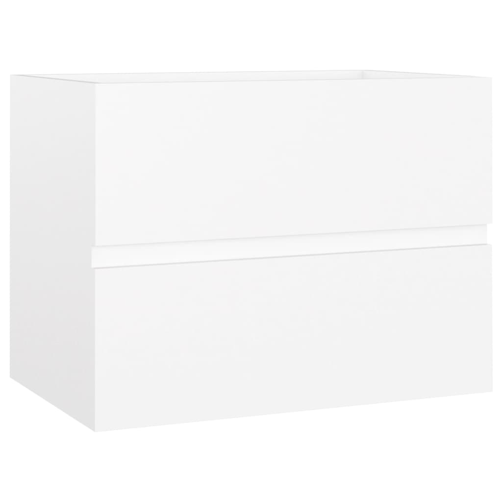 Mobile Sottolavabo Bianco 60x38,5x45 cm in Truciolato - homemem39