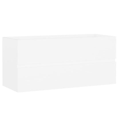 Mobile Sottolavabo Bianco 100x38,5x45 cm in Truciolato - homemem39