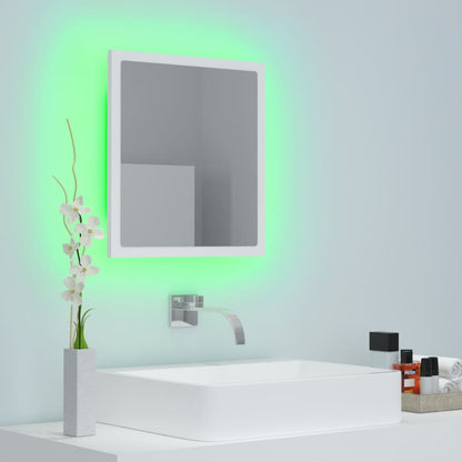 Specchio da Bagno con LED Bianco 40x8,5x37 cm in Acrilico - homemem39