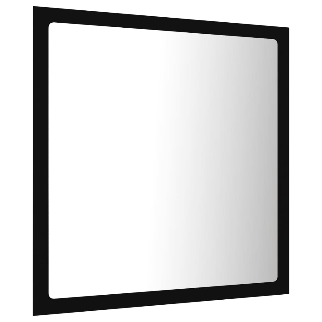 Specchio da Bagno a LED Nero 40x8,5x37 cm in Acrilico - homemem39