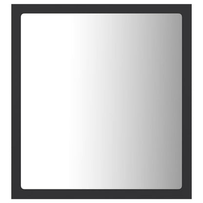 Specchio da Bagno a LED Grigio 40x8,5x37 cm in Acrilico - homemem39