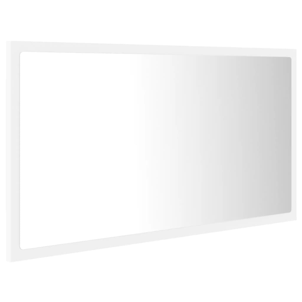 Specchio da Bagno con LED Bianco 80x8,5x37 cm in Acrilico - homemem39