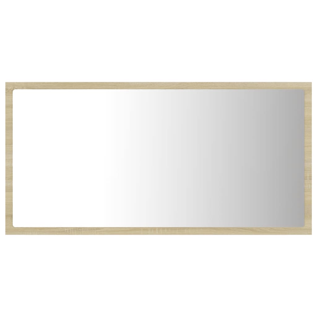 Specchio da Bagno LED Rovere Sonoma 80x8,5x37 cm in Acrilico - homemem39