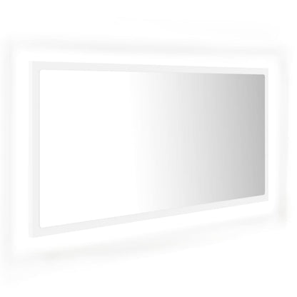 Specchio da Bagno con LED Bianco 90x8,5x37 cm in Acrilico - homemem39